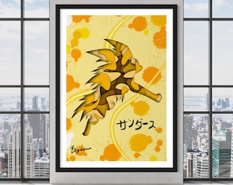 Impresión estilo sombra Jolteon
