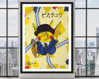 Stampa in stile London Pikachu Shadow