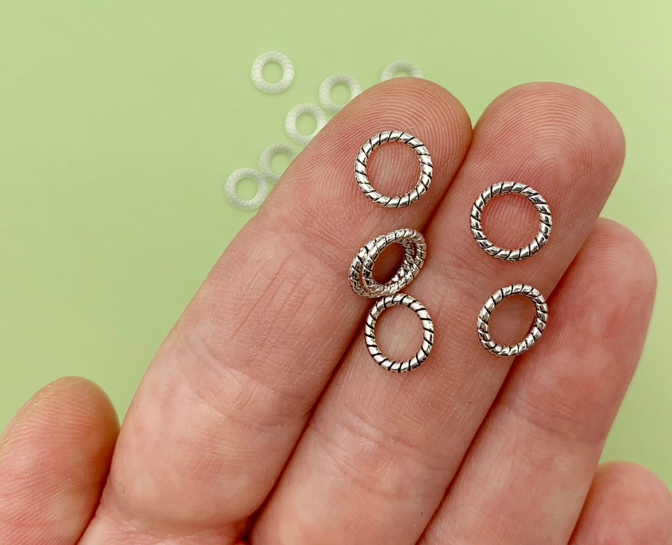 20/50/100 pcs 8mm Ring Spacer Simple Spacer Closed Jump Etsy