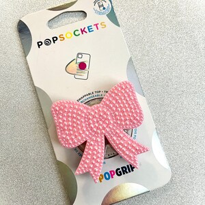 PopSockets PopGrip Adesivo Con Pois Rossi – Design Fenicottero Andaluso, Intercambiabile