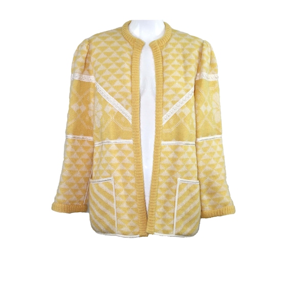 Vintage ESCADA 1980s Cozy Mohair Sweater Cardigan