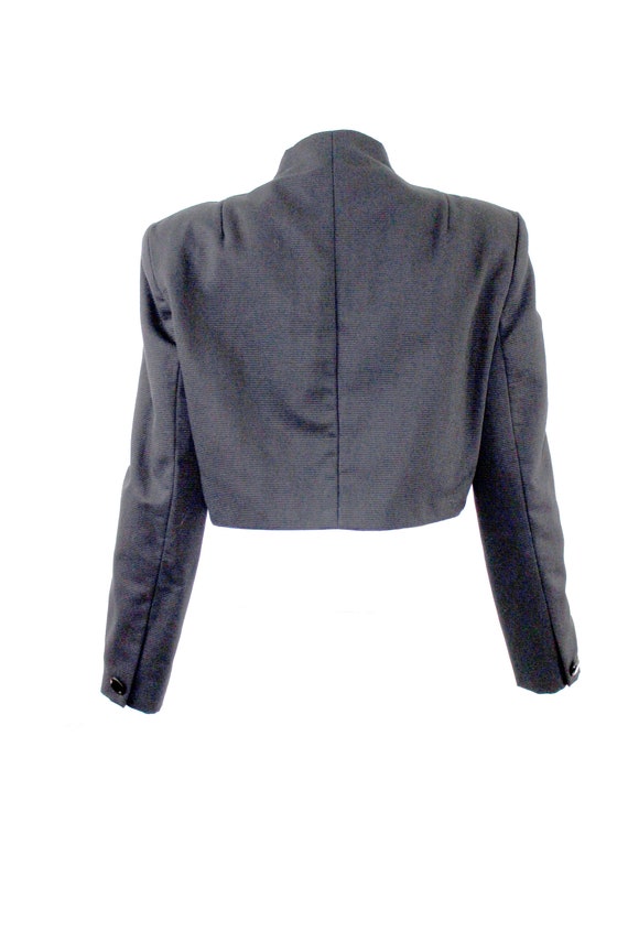 Vintage VICTOR COSTA 1980s Bolero Style Cropped J… - image 2