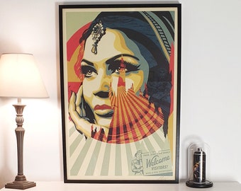 Shepard Fairey Poster (OBEY) - SIGNED - Target Exceptions - 2023 - Open Edition Large Format