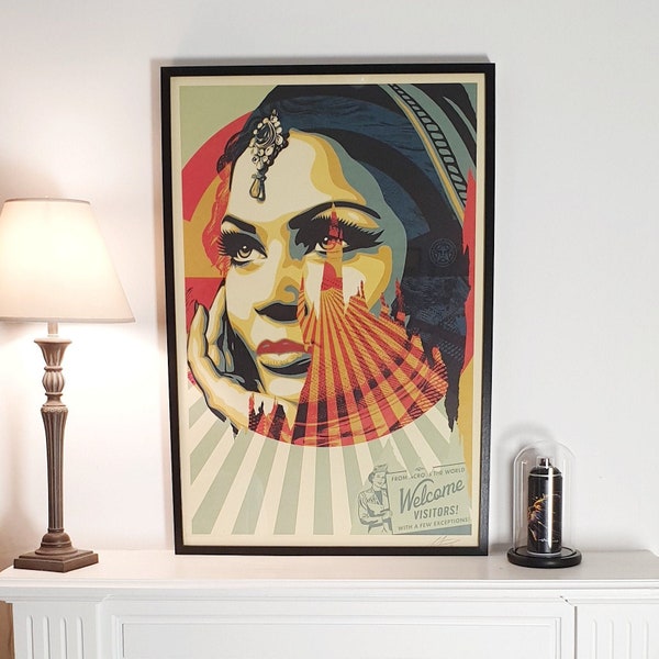 Affiche Shepard Fairey (OBEY) - SIGNÉE - Target Exceptions - 2023 - Open Edition Grand Format