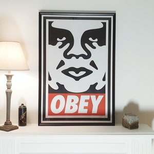 Shepard Fairey Poster (OBEY) - SIGNED - Obey Icon - 2025 - Open Edition Large Format