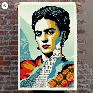 Shepard Fairey (OBEY) Poster - Signed - Frida Kahlo - 2026 - Open Edition Large Format
