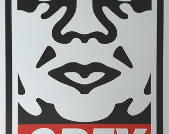 シェパード・フェアリー ポスター (OBEY) - サイン入り - Obey Icon