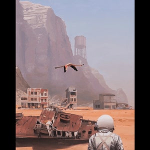 Signed Poster - Flamingo - Scott Listfield - Limited Edition of 50 copies - Digigraphie - 2021