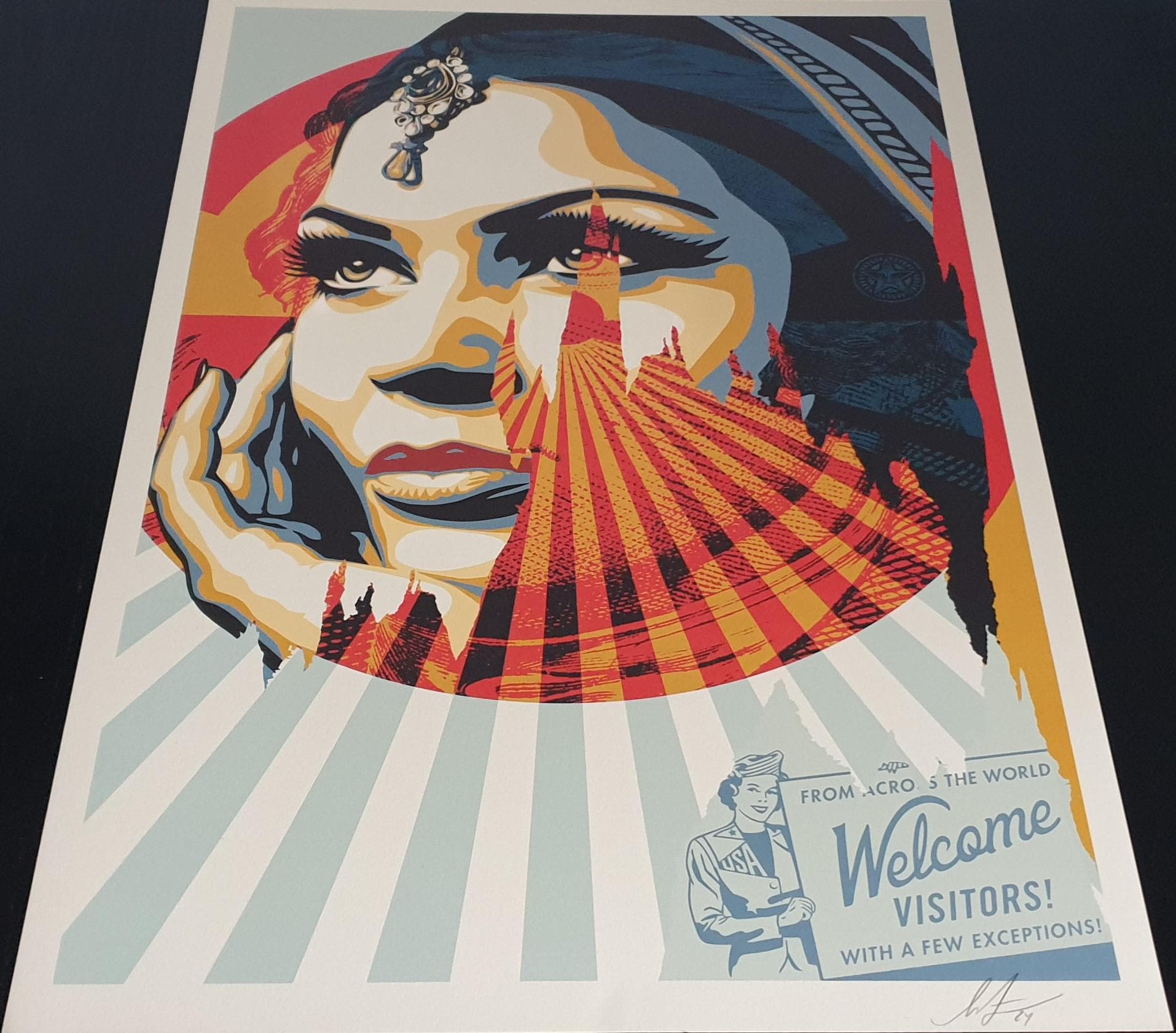 Shepard Fairey Poster (OBEY) - SIGNED - Target Exceptions - 2024 