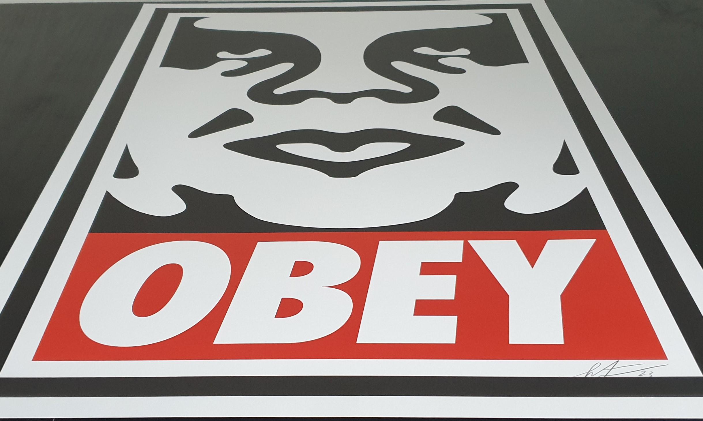 シェパード・フェアリー ポスター (OBEY) - サイン入り - Obey Icon