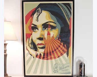 Póster de Shepard Fairey (OBEY) - FIRMADO - Excepciones de Target - 2024 - Edición Abierta de Gran Formato