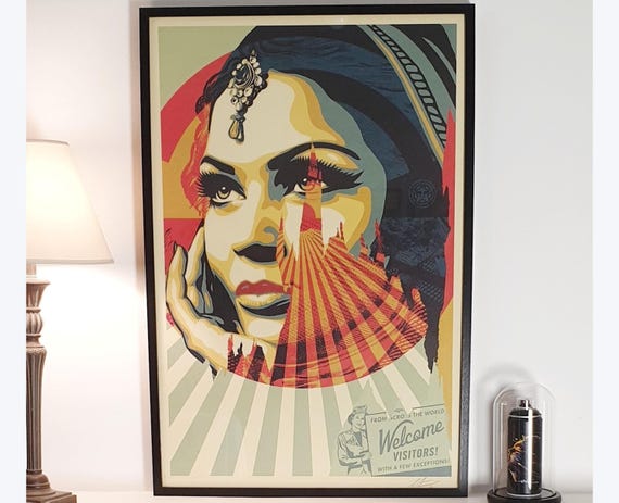 Shepard Fairey Poster (OBEY) - SIGNED - Target Exceptions - 2024
