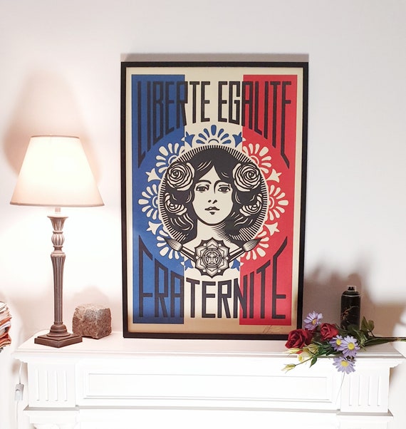 Poster Shepard Fairey OBEY SIGNED Liberty Equality - Etsy