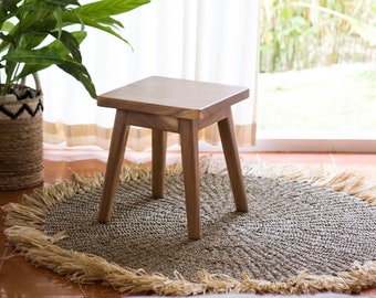 Round Seagrass Carpet 100/120 cm | Rug with Tassles DASA (2 sizes) Beige Natural Carpet