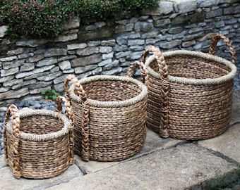 Plant | Basket Storage Basket | Laundry Basket CANGGU made from Water Hyacinth (3 sizes)