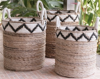 Basket | Laundry Basket | Plant Basket DALU made of Banana Fibre (3 sizes)