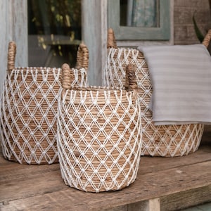 Korb | Wäschekorb | Pflanzkorb KUBU aus Bananenfaser (3 Größen)