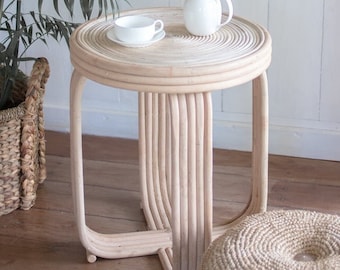 Rattan Side Table | End Table | Couch Table KANTHI