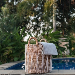 Laundry Basket Plant Basket Storage Basket MANDURO made of Banana Fibre 3 sizes image 6