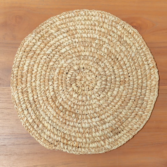 Tischset aus Raffia 2er/4er/6er-Set Platzset Platzdeckchen URUP 35 cm