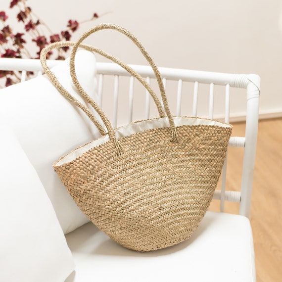 Handwoven Shoulder Bag Tote Beach Bag TAMU Made of Seagrass Etsy Ireland