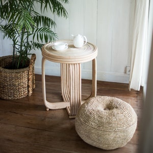 Pouf Beanbag TELU made of Raffia 2 sizes image 5