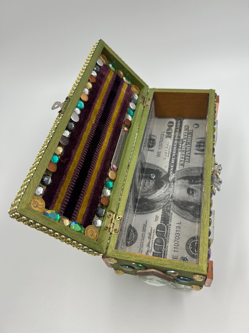Religious Money Box Money Wish Box | Upcycled Altar Box, Spiritual Decor - Etsy