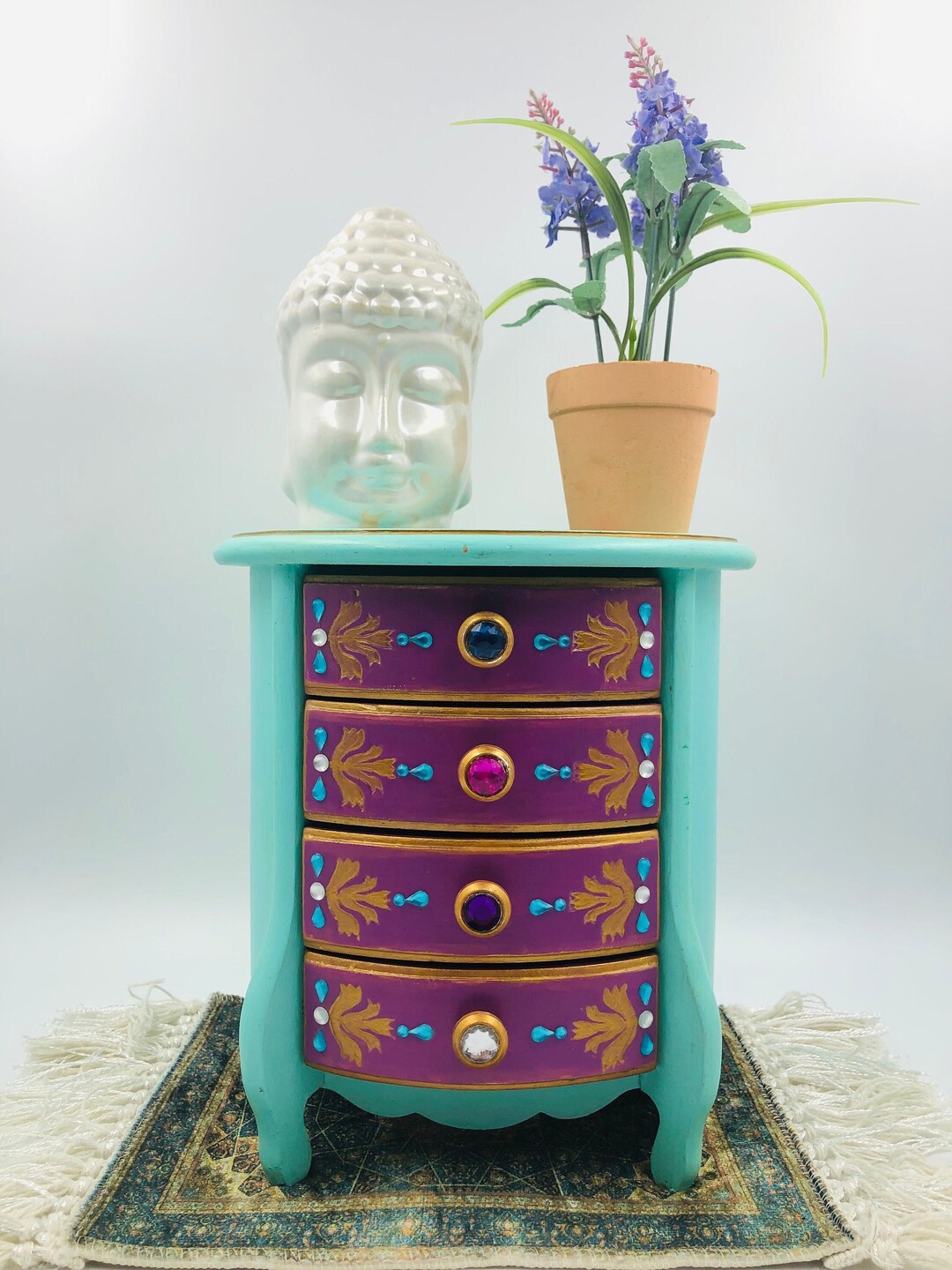 Music Jewelry Box With Drawers, Jewelry Mini Drawers, Storage