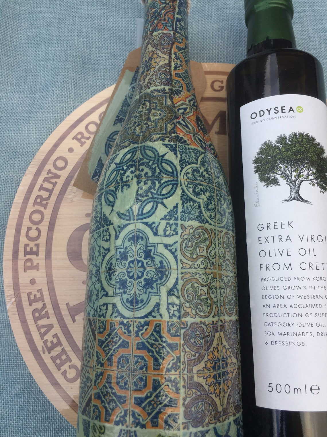 Handcrafted Olive Oil dispensers/funnel with bottle of Greek Etsy