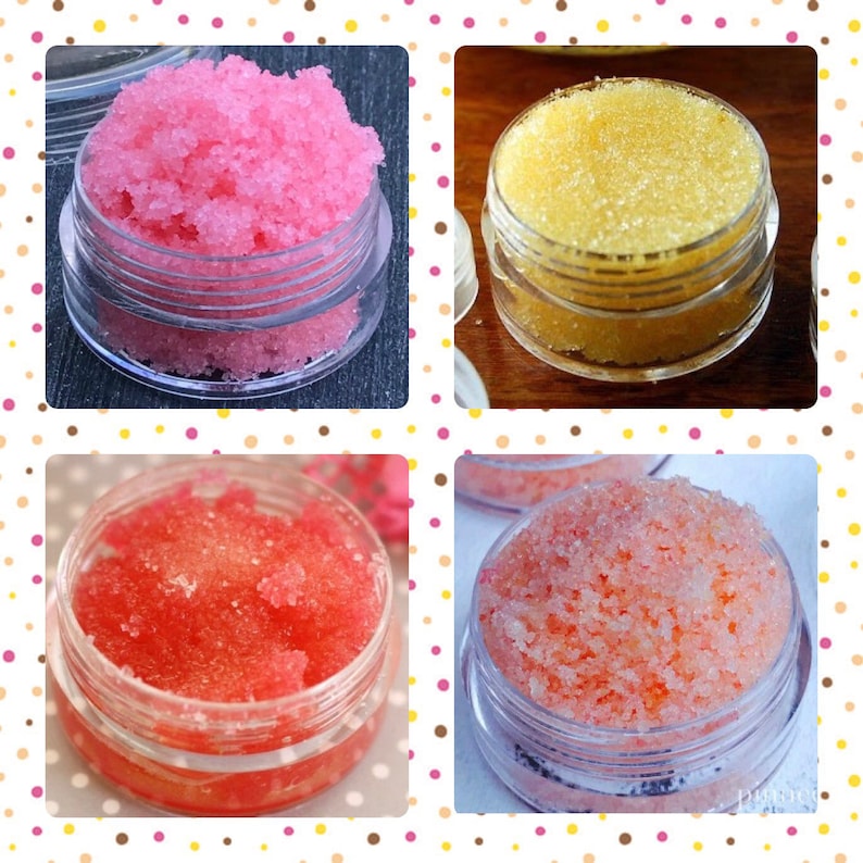Homemade Lip Scrubs/ Edible Lip srub With Vitamin E and Jojoba Etsy