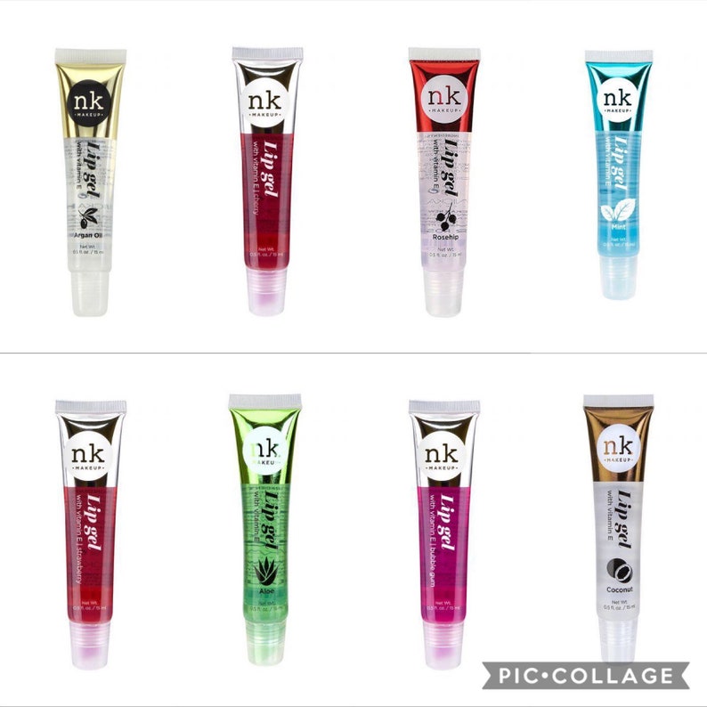 NK Lip Gel LipGloss with VitaminE Shiny Lip Gloss Mint Aloe Etsy