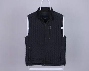 hackett vest quilted M L navy blue