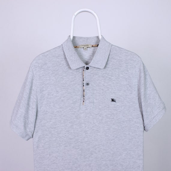 Gray burberry polo sale