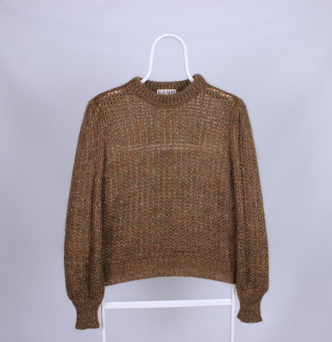 Escada Sweater Wool Knitwear M Etsy