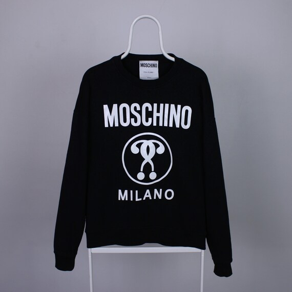 Moschino Couture sweat grand logo centre noir M L 181Z Etsy Canada