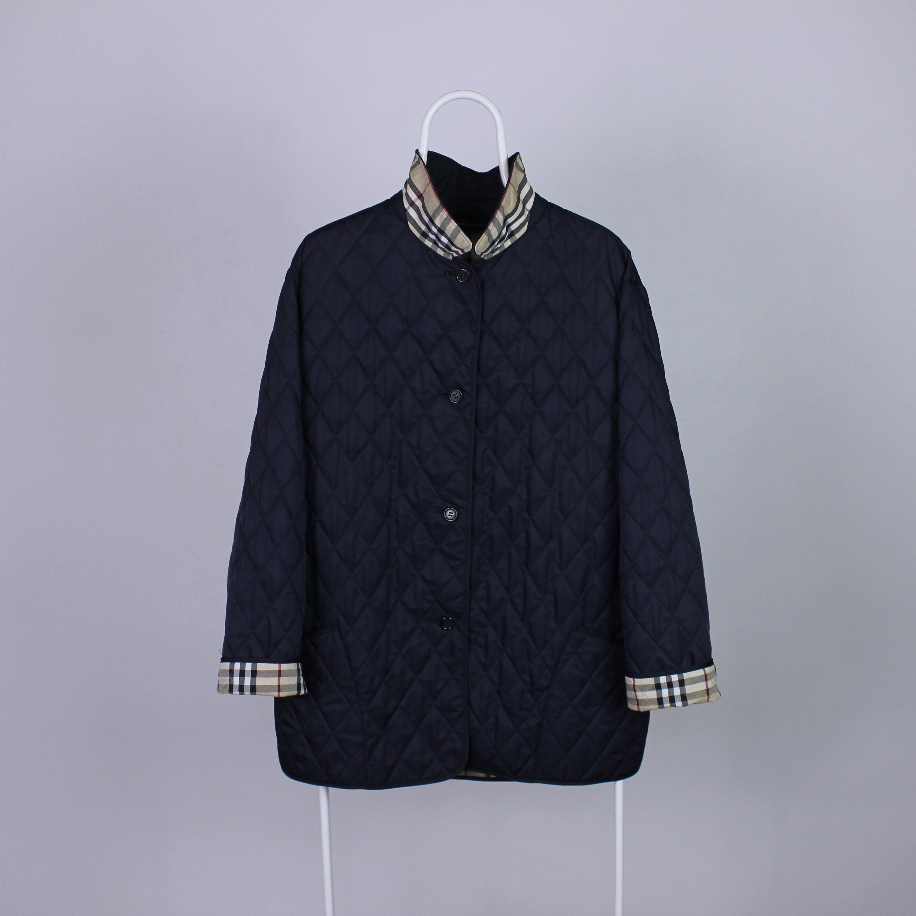Burberry navy jacket hot sale