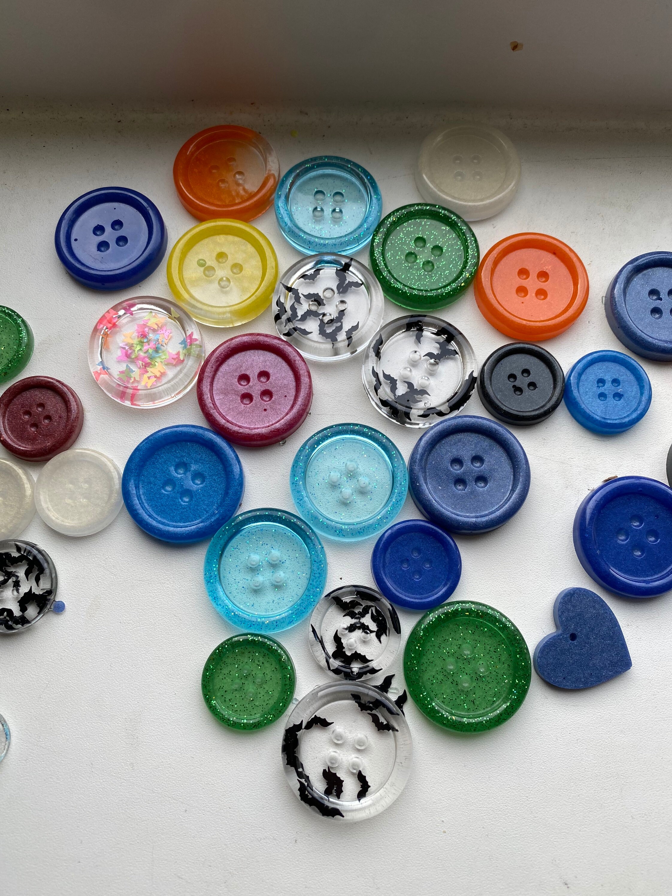 Handmade resin buttons 50p for 1 button Etsy