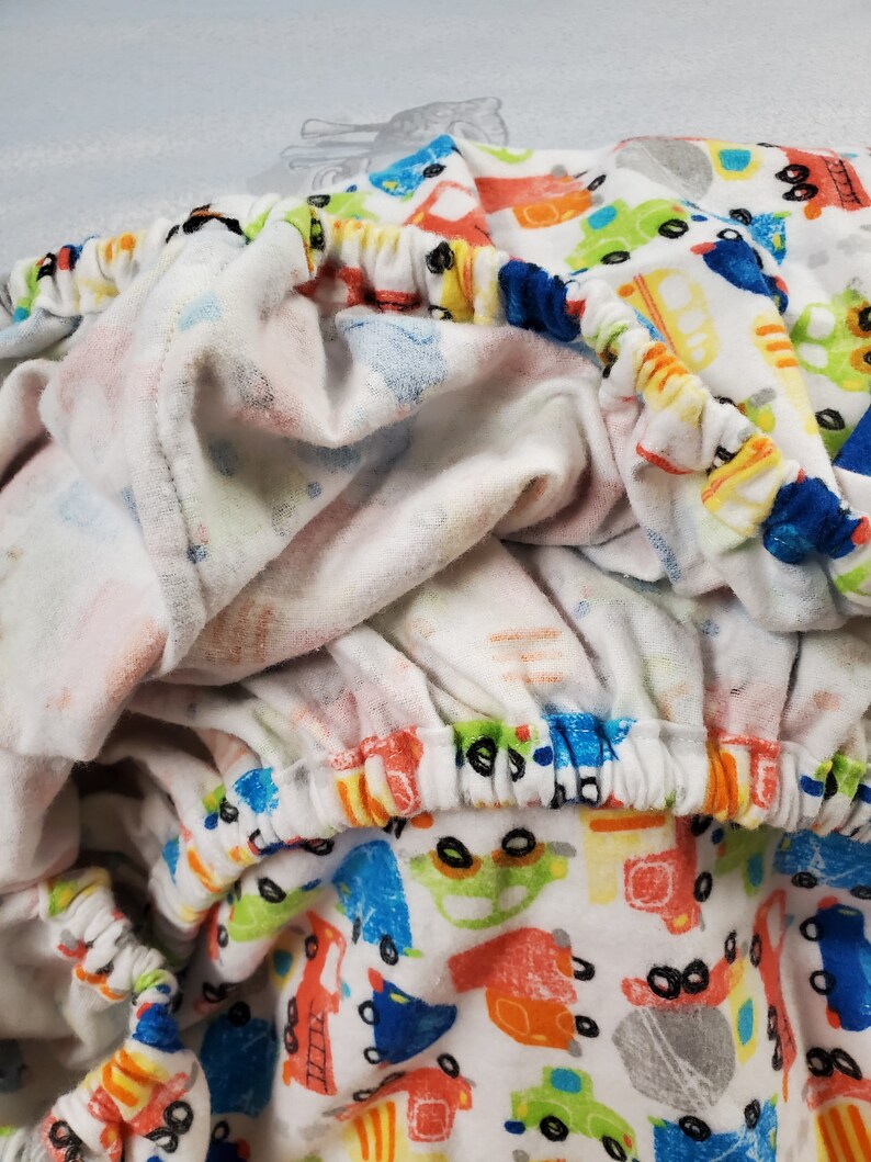Baby Blanket Fitted Sheet Set plus BONUS Cars and Trucks, Construction, Big Rig Bild 3