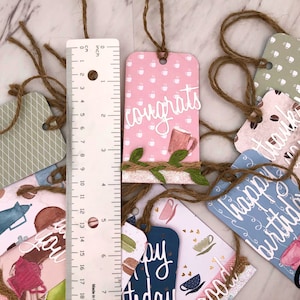 Verschönerte Tea Time Tags, Kaffee Geschenkanhänger, Niedliche Tee und Kaffee Themen Tags