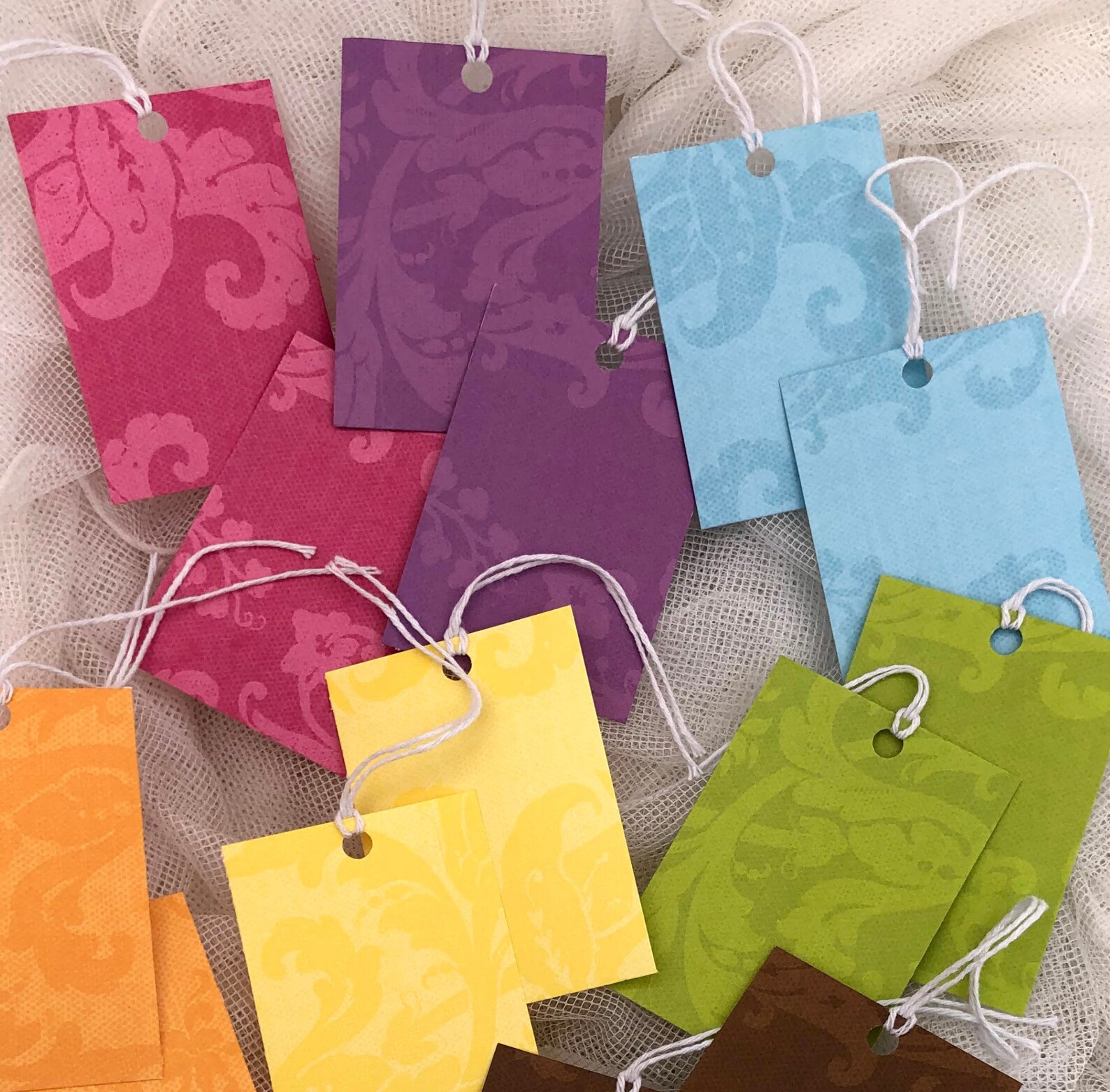 Small Patterned Gift Tags Gift Tags Blank Rainbow Tags Etsy