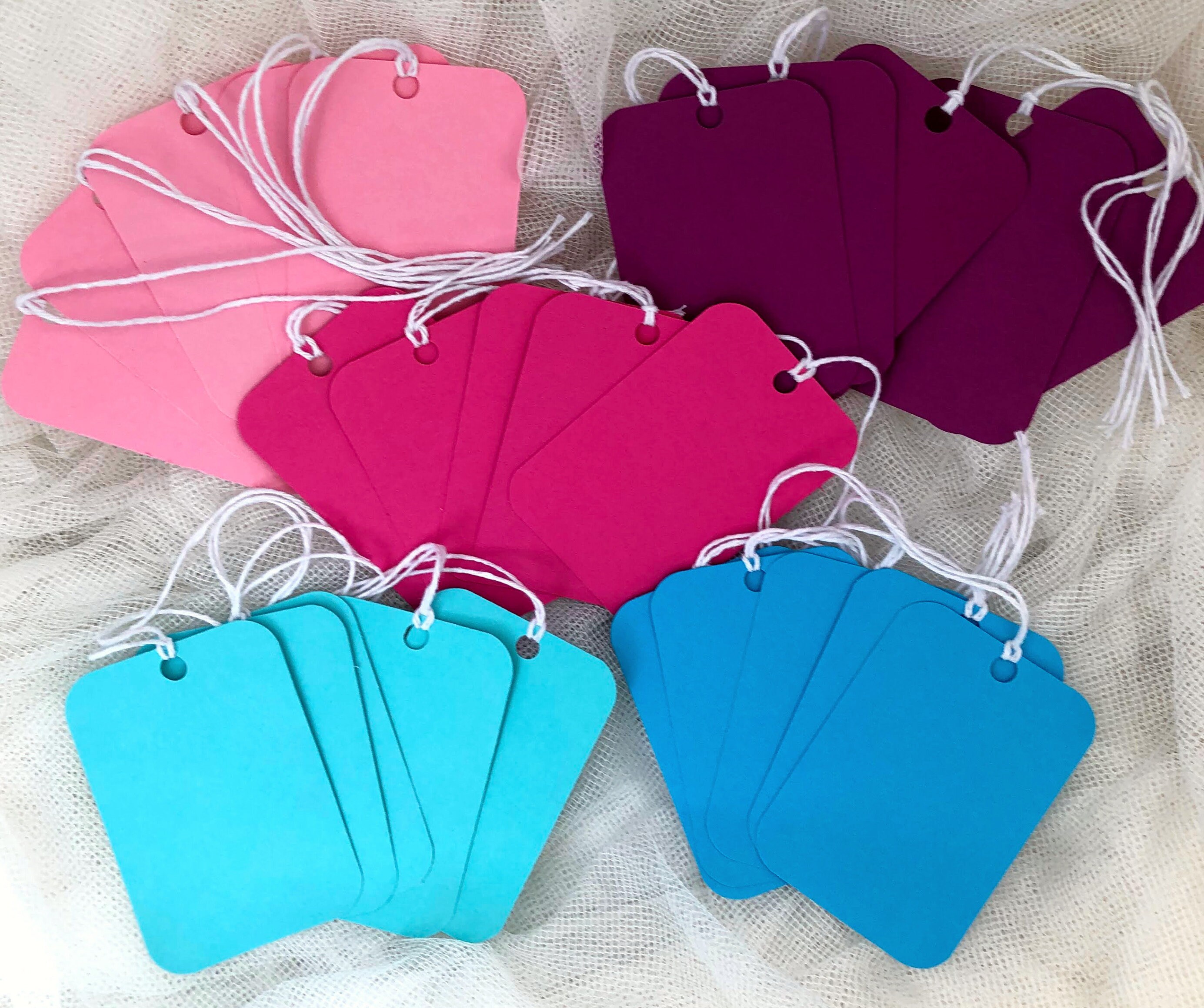 Girly Girl Blank Gift Tags 25 Birthday Gift Tags Blank Etsy