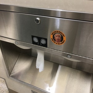 Political Humor Stickers: Anti-Trump Asshole Decals, Indoor/Outdoor Use (12 Pack) Stickers image 7