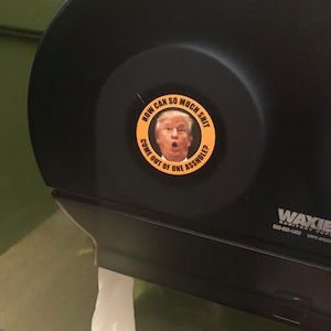 Political Humor Stickers: Anti-Trump Asshole Decals, Indoor/Outdoor Use (12 Pack) Stickers image 5