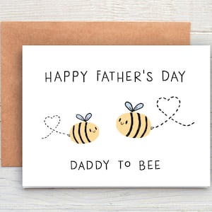 Daddy zu sein, Daddy 1. Vatertag druckbare Karte, Karte von Frau, erste Vatertagskarte von Baby, Karte von der Beule, von neuem Papa