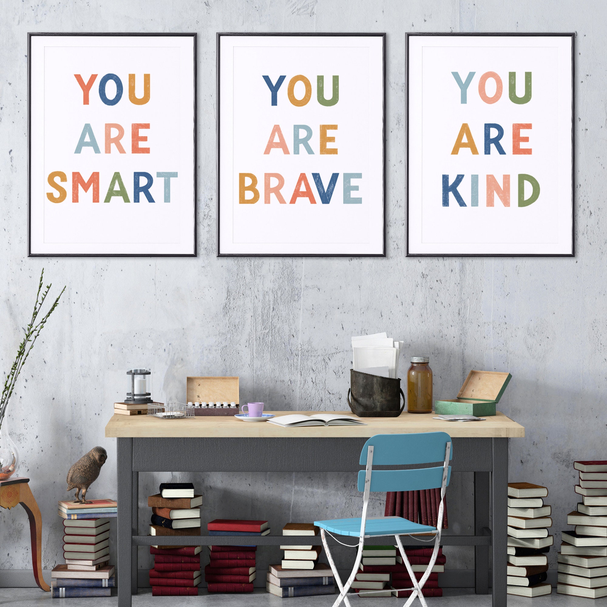 You Are Smart Motivational Wall Art Growth Mindset Poster Etsy Singapore