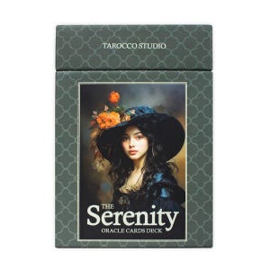 The Serenity Oracle: 44 op Lenormand geïnspireerde orakelkaarten met sterrenbeeld en planeetsymbolen | Waarzeggerij met gids in doos