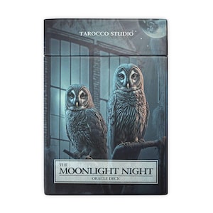 Moonlight Night Lenormand Deck – 44 Vintage-Style Oracle Cards for Divination and Intuition | Lenormand Deck with Guidebook in Box