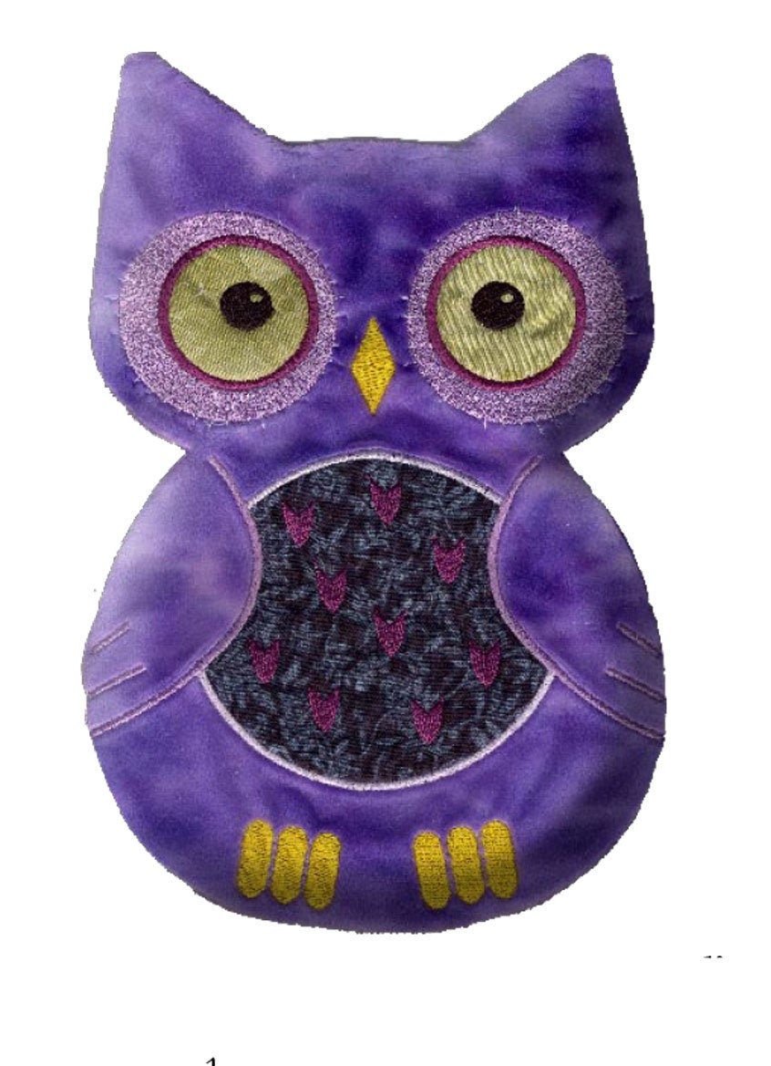 Minkee, Owl, purple, soft