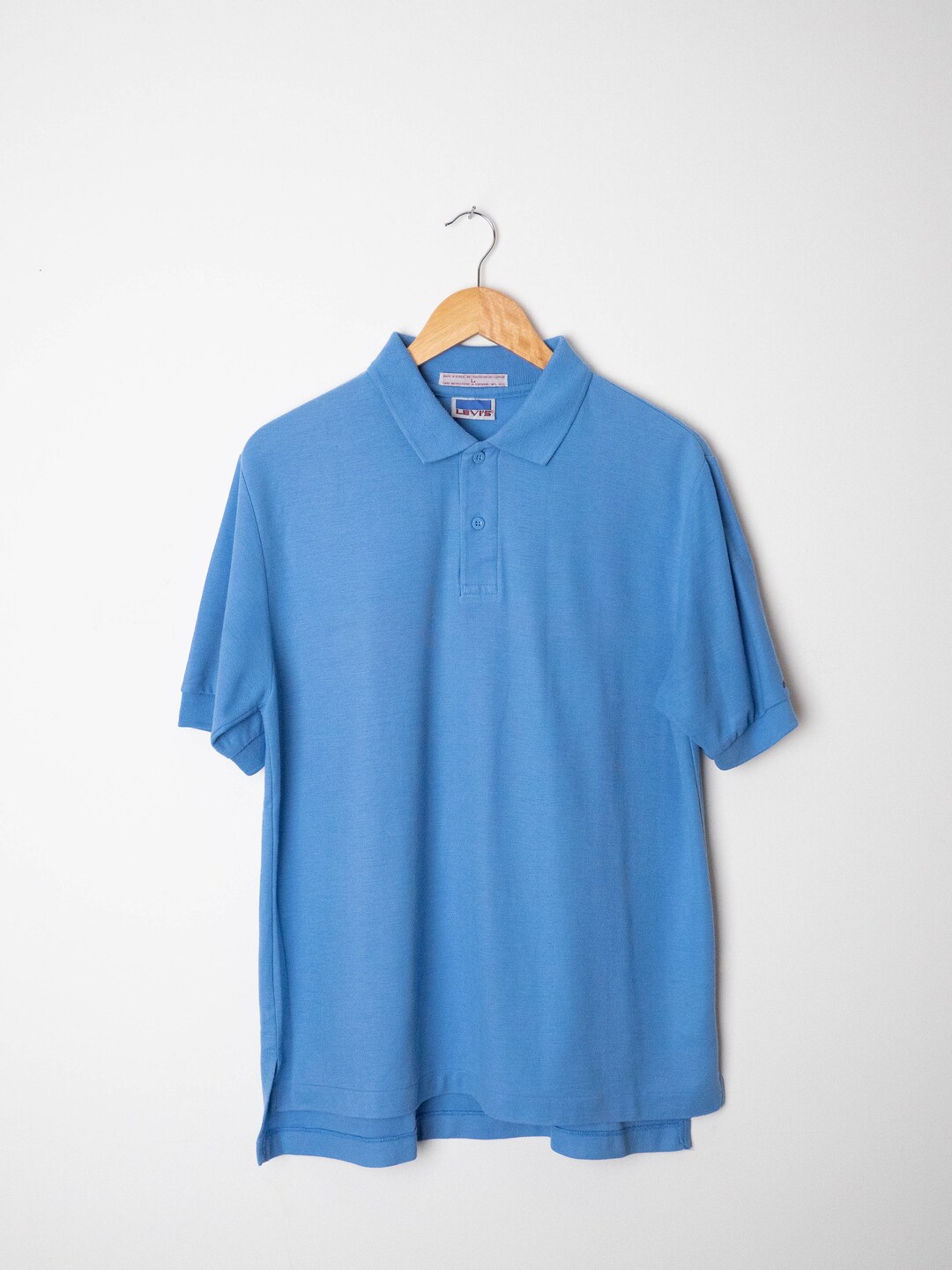 Vintage Levi's Shirt / Vintage Levi's Polo / Rare Levi's / Blue Levi's
