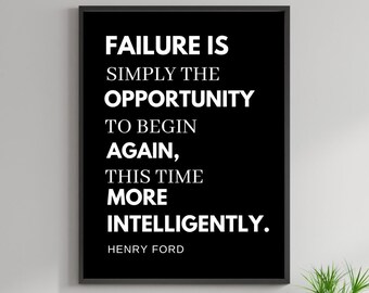 Henry ford Quote wall art Printable,wall Decor, Digital home decor,Motivational Printable,Room Decor,Digital Download,JPG